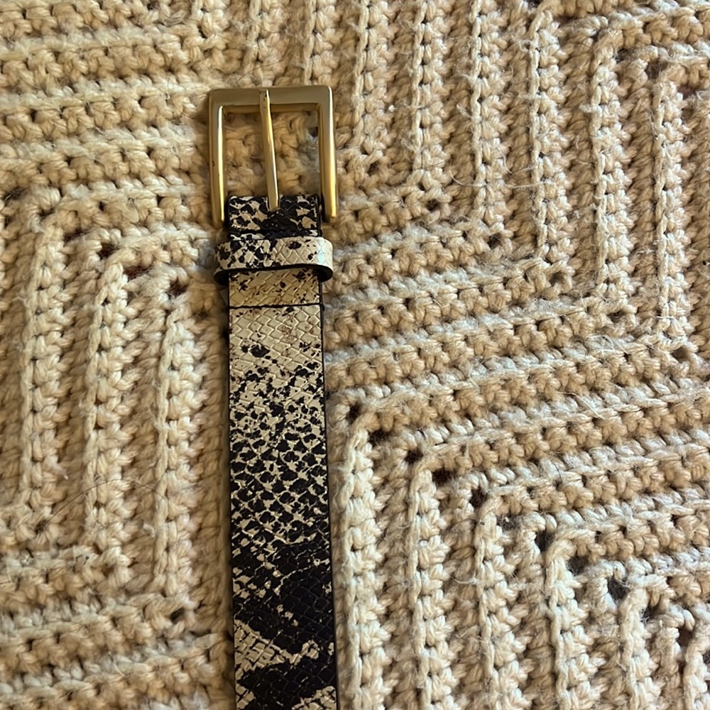 Snakeskin belt